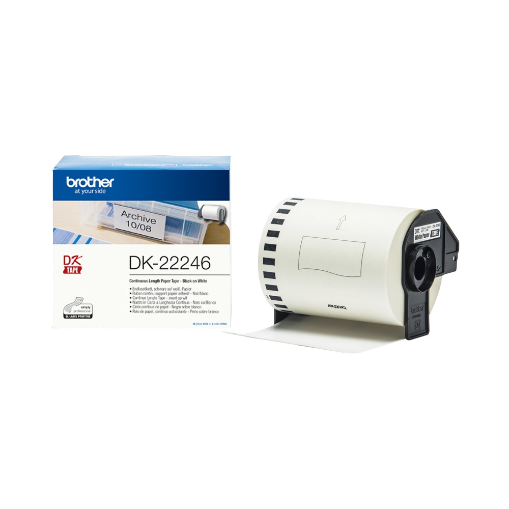 Консуматив, Brother DK-22246 Continuous Paper Label Roll - Black Консуматив, Brother DK-22246 Continuous Paper Label Roll - Black